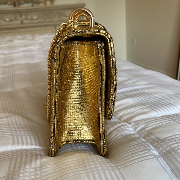 Gold Bedazzled Mini shoulder bag!! - Picture 3 of 6